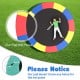 Multicolor 15 feet trampoline spring cover with elastic straps, providing edge-to-edge protection for safer jumping.