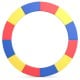 Multicolor 15 feet trampoline spring cover made of tear-resistant EPE foam for safety and comfort, suitable for all.