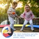 Colorful 15 feet trampoline spring cover with thick EPE foam for safety and comfort, perfect for outdoor play.