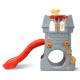Toddler climber slide playset with basketball hoop and telescope, made of non-toxic HDPE, ideal for indoor or outdoor.