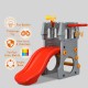 5 in 1 toddler climber slide playset with basketball hoop, telescope, and non-slip ladder for safe indoor or outdoor.