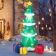 Inflatable 6-foot Christmas tree with 3 colorful gift boxes, perfect for outdoor holiday decoration.