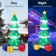 6 feet tall inflatable Christmas tree with 3 gift boxes, perfect for indoor and outdoor holiday decoration.