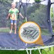 5.5-inch galvanized steel trampoline springs for safe jumping, featuring rust resistance and superior stretch ability.