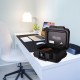Portable fireproof and waterproof safe box with lock, 15.5 x 13 x 7 inches, ideal for securing valuables at home or on.