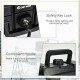 Fireproof waterproof safe box with safety key lock and convenient handle, ideal for secure storage of valuables.