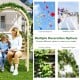Wooden garden bench arch pergola with climbing plant racks, perfect for outdoor relaxation and decoration options.