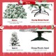 7.5 feet snow flocked artificial Christmas tree with 1346 branch tips and sturdy foldable metal stand for festive decor.
