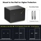 1.0 cu ft fireproof waterproof electronic safe box with digital keypad, featuring pre-drilled holes for wall mounting.