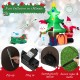 7.2 feet inflatable Christmas tree with Santa, snowman, and gift boxes, featuring bright LED lights for festive outdoor.