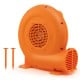 380W air blower for inflatables in vibrant orange with a 25ft wire and GFCI plug, ideal for outdoor use.