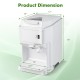 Dimensions of the 460W Snow Cone Maker Machine, measuring 18" x 12" x 10", ideal for both home and commercial use.