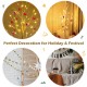 Pre-lit 4 ft white twig birch tree with 48 LED lights, perfect for indoor holiday and festival decoration.