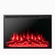 34-inch recessed electric fireplace with adjustable flames, featuring 4 flame colors and 5100 BTU heat output for cozy.