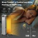 Portable 1500W oil-filled radiator heater in black, providing quiet warmth for home and office with 3 heat settings.