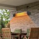 Wall-mounted infrared heater with remote control, featuring carbon fiber tubes and 60° oscillation for outdoor warmth.