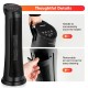 Close-up of the 1500W PTC space heater's removable air vent cover and convenient handle for easy portability.