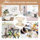 Modern cat tree tower in beige featuring a plush perch and sisal scratching plate, perfect for cats to relax and play.