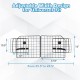 Folding pet divider gate with adjustable width, made of heavy-duty metal, designed for SUVs to prevent driving.