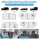 Folding pet divider gate for SUVs, featuring adjustable design, heavy-duty metal frame, and tool-free assembly.