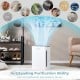 H13 True HEPA air purifier in white with adjustable wind speeds, designed for efficient air purification and compact.