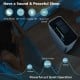 H13 True HEPA air purifier in white with adjustable wind speeds, featuring sleep mode and LED indicators for quiet.