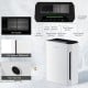 H13 True HEPA air purifier in white with control panel, adjustable wind speeds, and non-slip pads for stability.