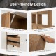 User-friendly design of the 71-inch kitchen pantry, featuring pneumatic hydraulic support and easy-to-clean surface.
