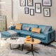 L-shaped blue sectional sofa with reversible chaise, USB ports, and comfortable cushions for modern living rooms.