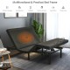 Adjustable electric bed frame with head massage, sturdy steel construction, and wireless remote control for optimal.