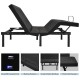 Adjustable electric bed frame with dual USB ports, head massage function, and sturdy steel construction for optimal.