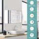 32 x 24 inch wall mirror with touch control, 3 color temperatures, anti-fog function, and shatterproof glass for.