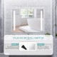 32 x 24 inch wall mirror with 3-color lights, anti-fog function, and shatterproof glass for versatile decor.