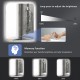32 x 24 inch shatterproof wall mirror with touch button, 3-color lights, anti-fog function, and memory feature for.