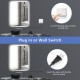 32 x 24 inch shatterproof wall mirror with touch button, 3-color lights, and anti-fog function for versatile.