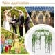 Birdcage shape garden arbor in vintage bronze, ideal for weddings and parties, with space for climbing plants and.