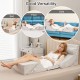 Gray 6-piece wedge pillow set for neck, back, and leg pain relief, suitable for bed, floor, or sofa use.
