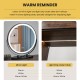 Vanity table set featuring a lighted mirror, charging station, and cushioned stool in brown, designed for beauty.