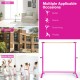 51-inch pink ballet barre with adjustable height for home, school, and dance room use, featuring a sturdy metal base.