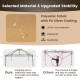 Pop-up 13 x 13 feet canopy tent with mesh sidewalls, UV50+ protection, and waterproof fabric for outdoor gatherings.