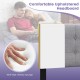 Linen upholstered headboard in gray with solid rubber wood legs, featuring a comfortable high-density sponge for.