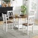 Close-up of a dining chair with a high backrest and smooth wooden seat, designed for comfort and stability in kitchen.