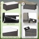Patio storage bench with soft cushion, heavy-duty metal frame, and gas struts for easy lid operation, perfect for.