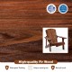 Kid's Adirondack chair in coffee color made of high-quality fir wood, featuring a high backrest and wide armrests for.