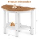 Semicircular waterproof HDPE shower bench dimensions with a 330 lbs capacity and 2-tier storage shelf for versatile use.
