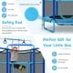 5ft kids trampoline with enclosure net, adjustable horizontal bar, and safety pad for secure indoor and outdoor fun.