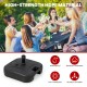 Fillable patio umbrella base in black, made of high-strength HDPE, waterproof and durable, ideal for outdoor stability.