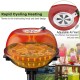 Portable electric BBQ grill with removable non-stick rack, featuring adjustable air vent and rapid heating for outdoor.
