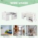 Twin size solid wood low loft bed in white with storage drawer, ideal for kids' rooms, dormitories, and apartments.