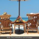 Round 40LBS outdoor umbrella base with flower patterns, designed for stability and elegance in patios and gardens.